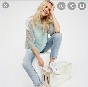 We the Free Dakota tee open knit size medium